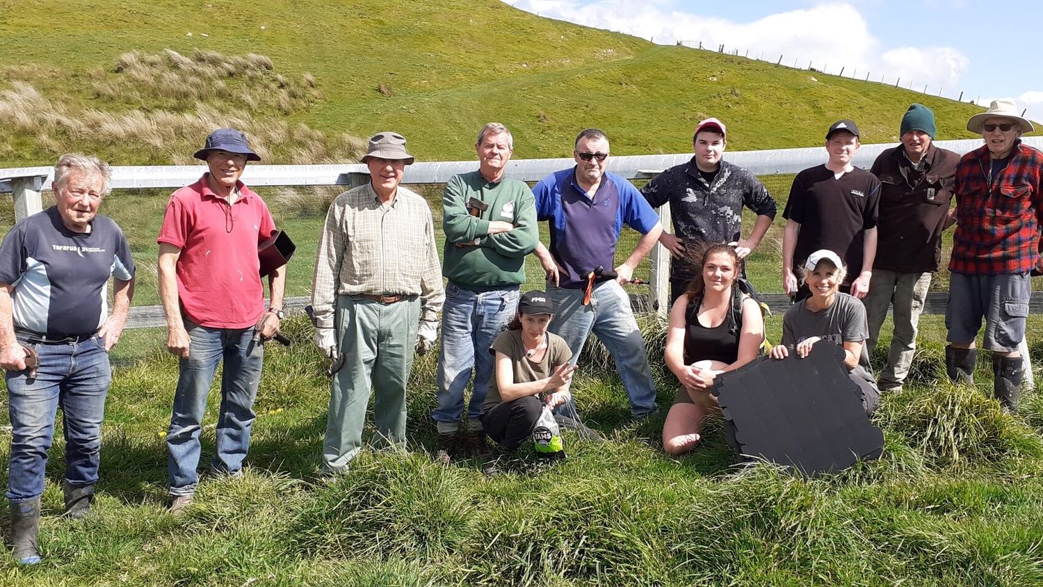 Sustainable Wairarapa group at Pontatahi Lizard Sanctuary.